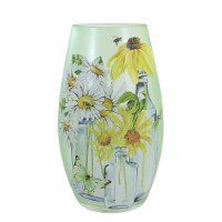 Stony Creek Mason Jar Blooms Lit Med Vase Electric Flowers Mother's Day Bfb2205 White
