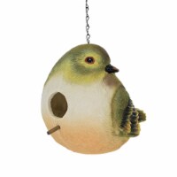 Home & Garden Bird Birdhouse Polyresin Hanging Yard Decor D2841 Green