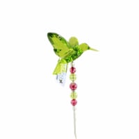 Crystal Expressions Bird Garden Stake Faceted Indoor Plant Decor Acry452 Green