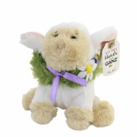 Plush Springtime Buds Polyester Easter Animal Daisy He10477 Lamb