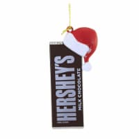 Holiday Ornament Candy Bar W/Santa Hat The Hershey Company Christmas Hy0203 Hershey