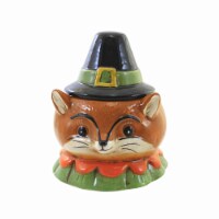 Tabletop Pilgrim Critter Bowl Dolomite Thanksgiving Johanna Parker Th00288 Fox