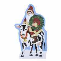 Cats Meow Village Santa Arrives On A Holstein Dairy Farm 40Th Anniversary 22601