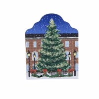 Cats Meow Village Market Square Tree Wood Newburyport Christmas Accessory 22535