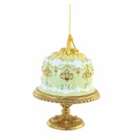 Holiday Ornament Spring Cake Polyresin Gold Stand Celebration 2929540 Green