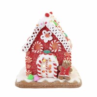 Christmas Gingerbread Led Candy House Gumdrops Iced Peppermint Gbj0004 Gingerbread