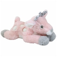 Plush Reindeer With Rattle Polyester Baby Christmas Bgx11772 Pink