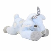 Plush Reindeer With Rattle Polyester Baby Christmas Bgx11772 Blue