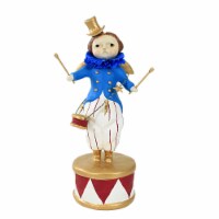 Esc & Company 10.0 Inches Tall Bernie's Beat Polyresin Patriotic Stars Stripes Drum