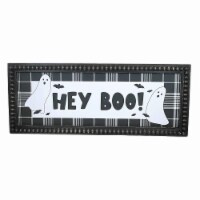 Ganz 9.50 Halloween Wall Decor Black And White Plaid