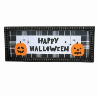 Ganz 9.50 Halloween Wall Decor Black And White Plaid