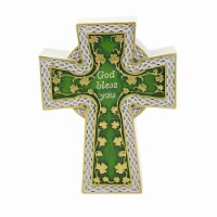 Roman 4.25 Irish Blessing Figurine St Patrick's Day Clover
