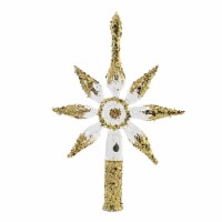 Blu Bom Transparent Gold Star Finial Tree Topper Reflector Christmas 2022295
