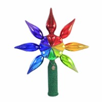 Blu Bom 11.50 Inch Pride Tree Topper Glass Finial Rainbow Lgbtqi 2022-303