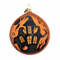 Blu Bom Haunted House Halloween Disc Ornament Translucent See Thru 2022125