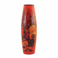Stony Creek Spooky Treee Pre-Lit Vase Glass Halloween Ghp2209 Cat