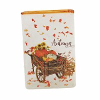 Stony Creek Autumn Pre-Lit Rectangle Vase Glass Pumpkins Fall Lwa2218 Wagon