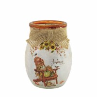 Stony Creek Autumn Pre-Lit Small Jar Glass Fall Leaves Lwa2280 Chair