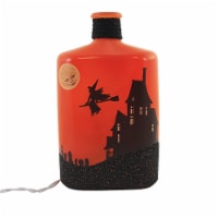 Stony Creek Halloween Pre-Lit Glass Bottle Moon Witch Bats Hsh2276 Haunted