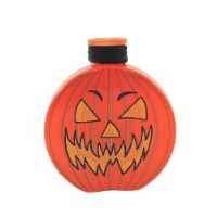 Stony Creek Halloween Pre-Lit Round Jar. Glass Jack-O-Lantern Hsh2217 Stripes