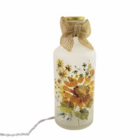 Stony Creek Sunflower Pre-Lit Bottle Glass Autumn Fall Flowers Las2241 Single