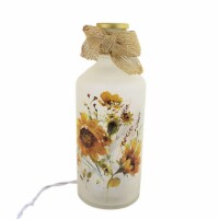 Stony Creek Sunflower Pre-Lit Bottle Glass Autumn Fall Flowers Las2241 Double