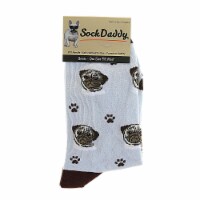 Novelty Socks Pug Sock Daddy Socks . Cotton Premium Quality 80031Paleblue