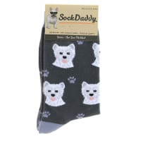 Novelty Socks Westie Dog Socks . Cotton Premium Quality 80045Black