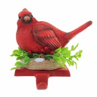 Christmas Winter Cardinal Stocking Holder Red Bird Christmas Nest Tc00151 Left Up