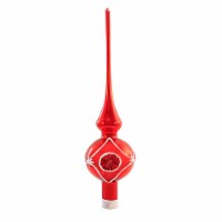 Sbk Gifts Holiday Radiant Red Stardust Finial Feather Tree Topper Reflector 572250447Red