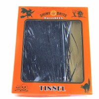 Shiny Brite Black Halloween Tinsel Plastic Tree Decoration 4028056