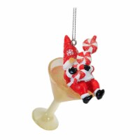 Holiday Ornament Gnome Santa Martini Cherry Peppermint Mx181583 Peppermint