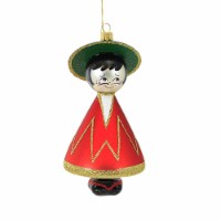 De Carlini Latin American Man Glass Ornament Italian Latino Amigo Vn9031