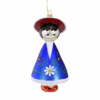 De Carlini Latin American Woman Glass Ornament Italian Latina Amiga Vn9032