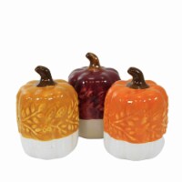 Ganz Fall Pumpkin Figurines Set/3 - 3.0 Inch, Dolomite - Er71661