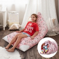 Inspired Home BB185-20PK-UE 55 x 35 in. Microfiber Posh Living Bean Bag Covers, Princess Pink