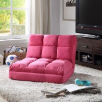 Loungie Beige Flip Chair 5 Position Adjustable Sleeper Dorm Bed
