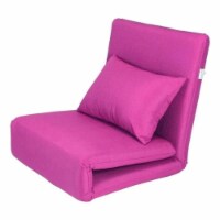 Relaxie Linen 5-Position Adjustable Convertible Flip Chair Sleeper Dorm Bed Couch Lounger So