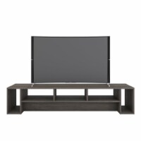 Nexera 110044 Rustik TV Stand 72 inch Bark Grey