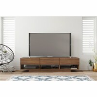 Nexera 105431 Rustik TV Stand  72 inch  3 Drawers  Walnut