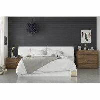 Arcadia 4 Piece Queen Size Bedroom Set Truffle & White