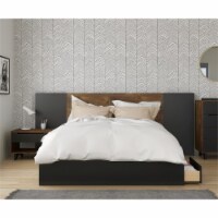 Liberia 4 Piece Queen Size Bedroom Set Truffle & Black