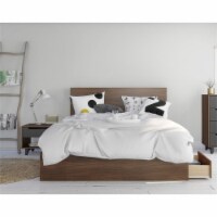 Mystik 3 Piece Queen Size Bedroom Set Walnut & Charcoal