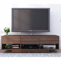 Nexera Rustik 60  3 Drawer TV Stand in Walnut