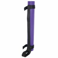 Marin Collection 4mm Non-Slip Yoga Mat with Carrying Straps, Purple