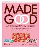 MadeGood Organic Strawberry Crispy Squares