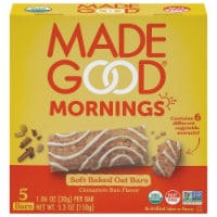 MadeGood® Cinnamon Bun Breakfast Bars Perspective: Main