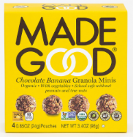 MadeGood Organic Chocolate Banana Granola Minis Pouches Perspective: Main