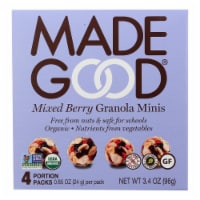 Made Good - Granola Mini Mixed Berry - Case of 6 -3.4 Oz Boxes