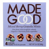 Made Good - Granola Mini Mixed Berry - Case of 6 -3.4 Oz Boxes